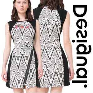Desigual Women's Oregon Woven Sleeveless Dress size 38 Small Mini